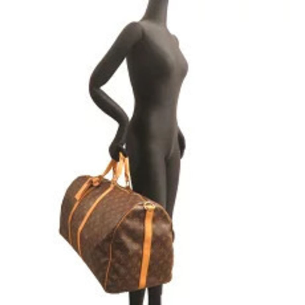 Louis Vuitton Bandoulire Keepall Bag Brown Monogram Boston - Picture 8 of 10